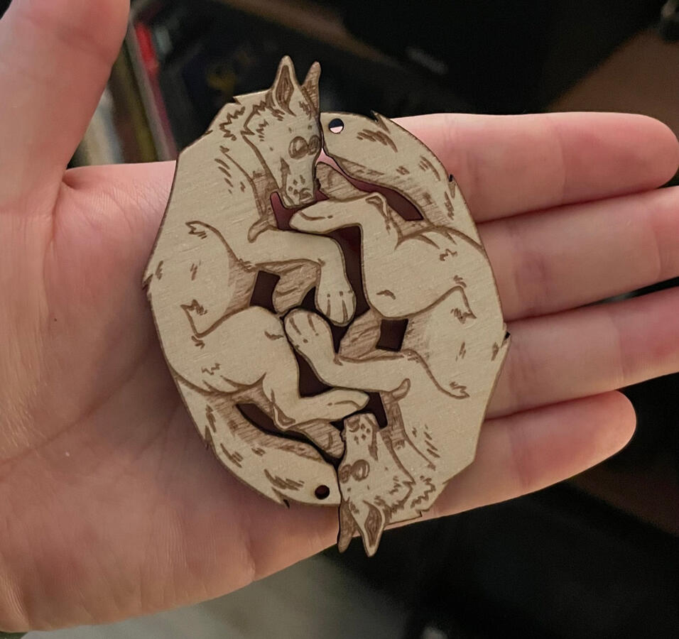 Matching Wolf Keychains