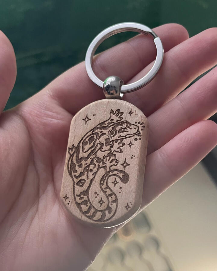 Gecko Keychain