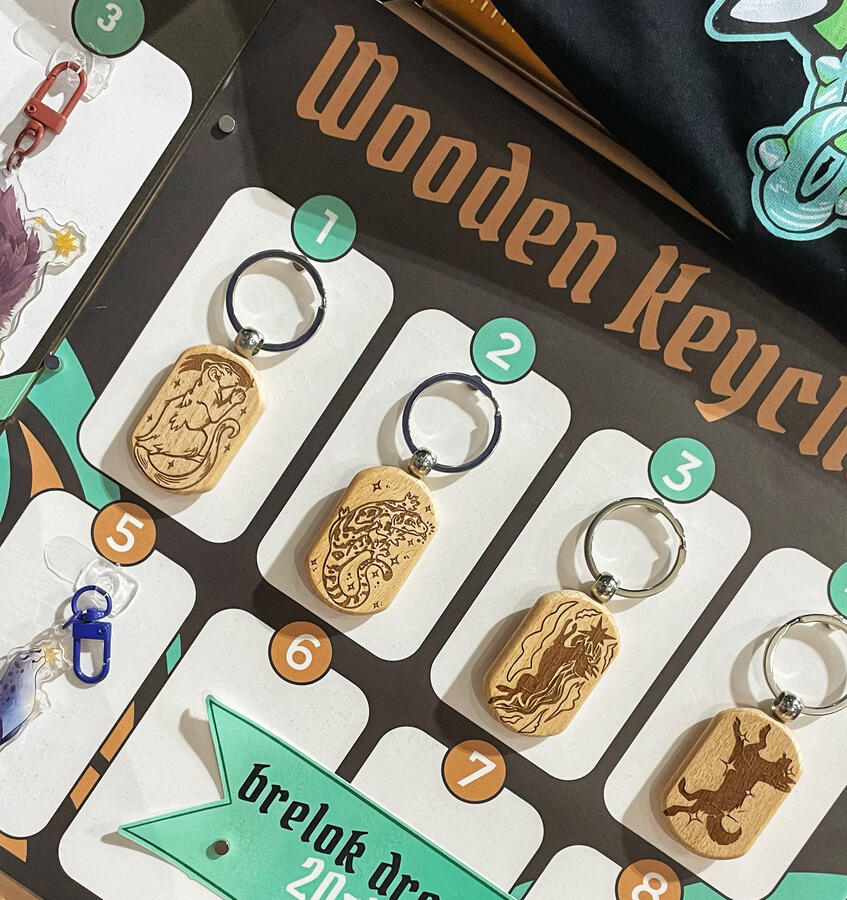 Wooden Keychains